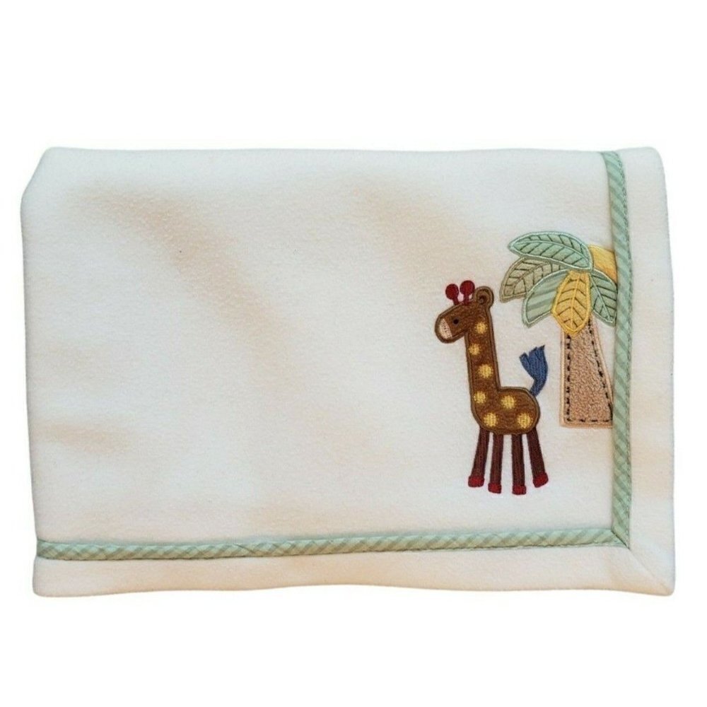 Tiddliwinks Baby Blanket Giraffe Fleece Jungle Safari Palm Tree Security Lovey